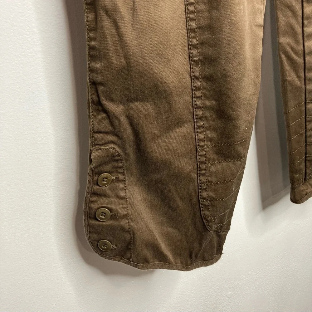 J. Crew City fit brown cropped‎ pants size 8
